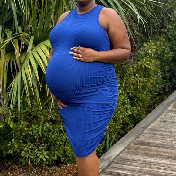 ‼️NIP‼️ Ribbed Knit Woman’s Midi Dress (2XL) - Picture 2 of 5